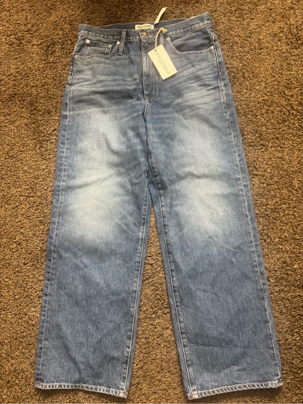Madewell/ Rivet & Threads High Rise Wide Leg